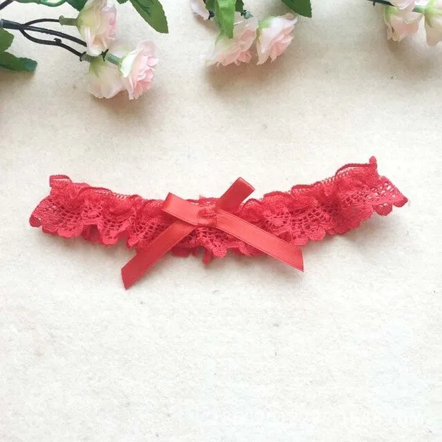 1PC Sexy Women Girl Lace Floral Bowknot Wedding Party Bridal Lingerie Cosplay Leg Garter Belt Suspender