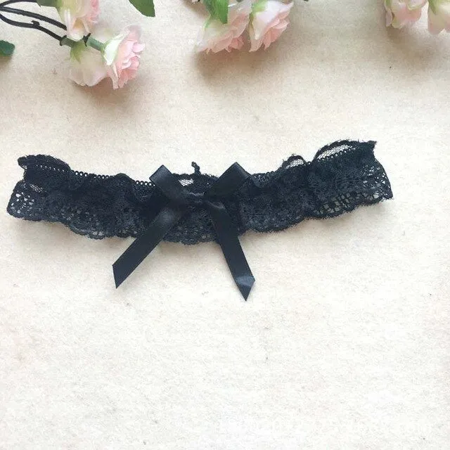 1PC Sexy Women Girl Lace Floral Bowknot Wedding Party Bridal Lingerie Cosplay Leg Garter Belt Suspender