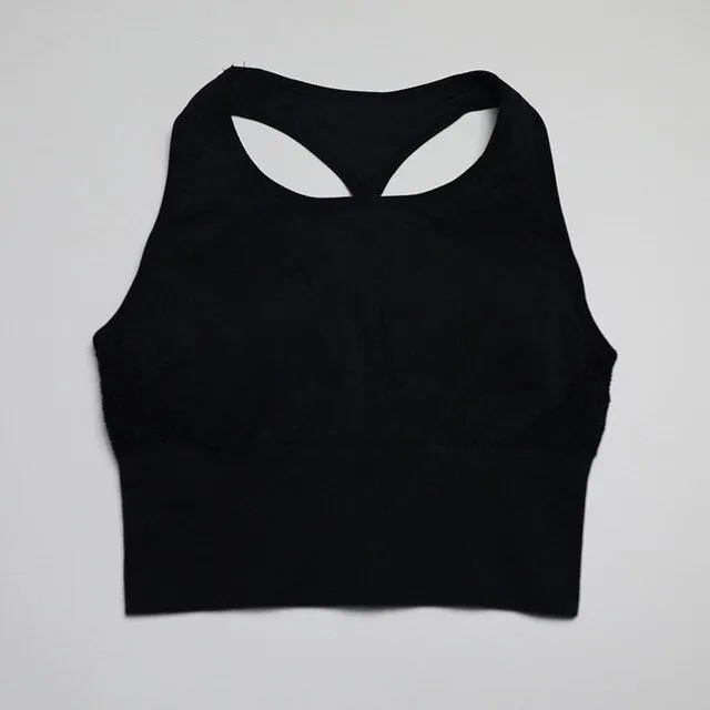 2 Piece Yoga Set Sexy Longline Sports Bra High Waist Energy Seamless Leggings Women Fitness Sport Suit Gym Set Workout Clothes