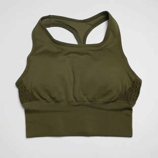 2 Piece Yoga Set Sexy Longline Sports Bra High Waist Energy Seamless Leggings Women Fitness Sport Suit Gym Set Workout Clothes