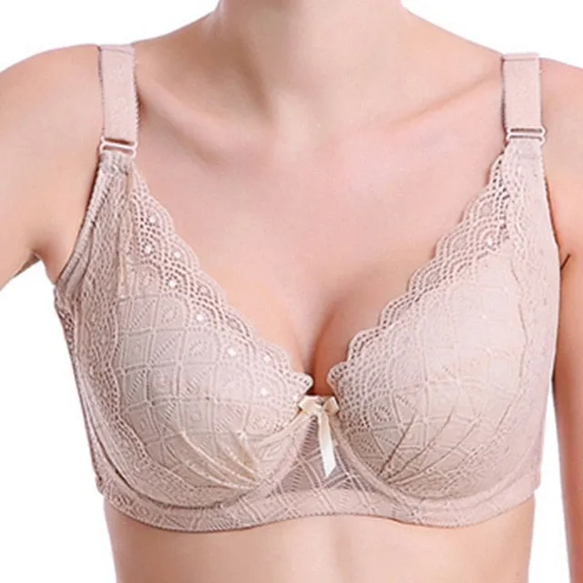 2020 New Sexy Lace Women Bra Plus Size C D Big Size Bralette Ultrathin Pure Cotton Brassiere Women Underwear Dropshipping