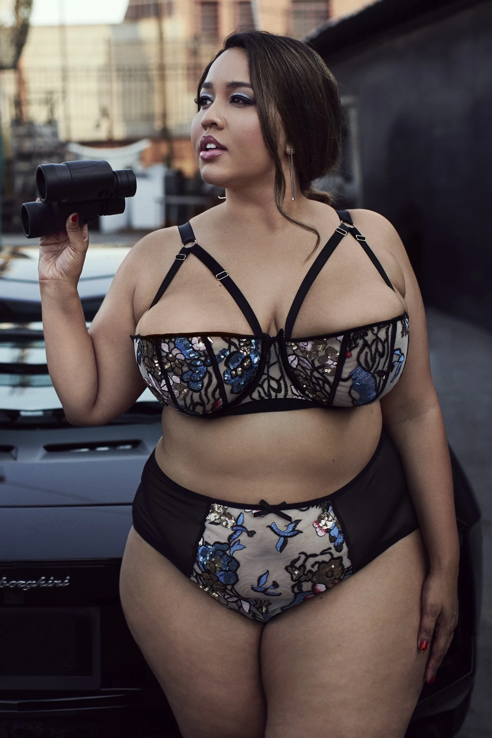 Celeste Sequined Embroidered Bra