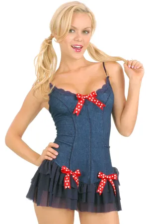 Crme Chantilly Chemise with Blender Ruffles