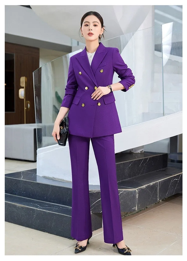 Fashion Office Lady Formal Pants Suit