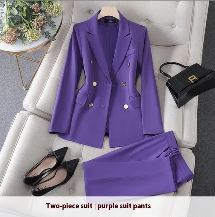 Fashion Office Lady Formal Pants Suit