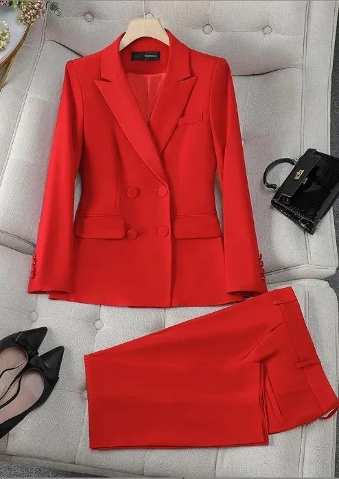 Fashion Office Lady Formal Pants Suit
