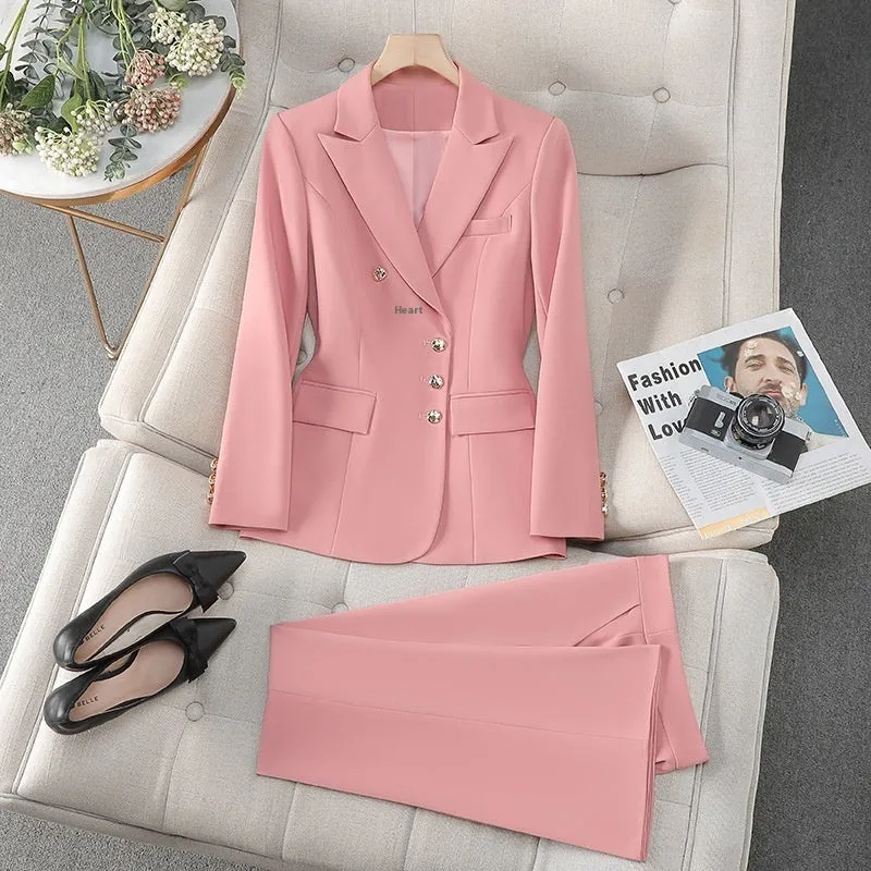 Fashion Office Lady Formal Pants Suit