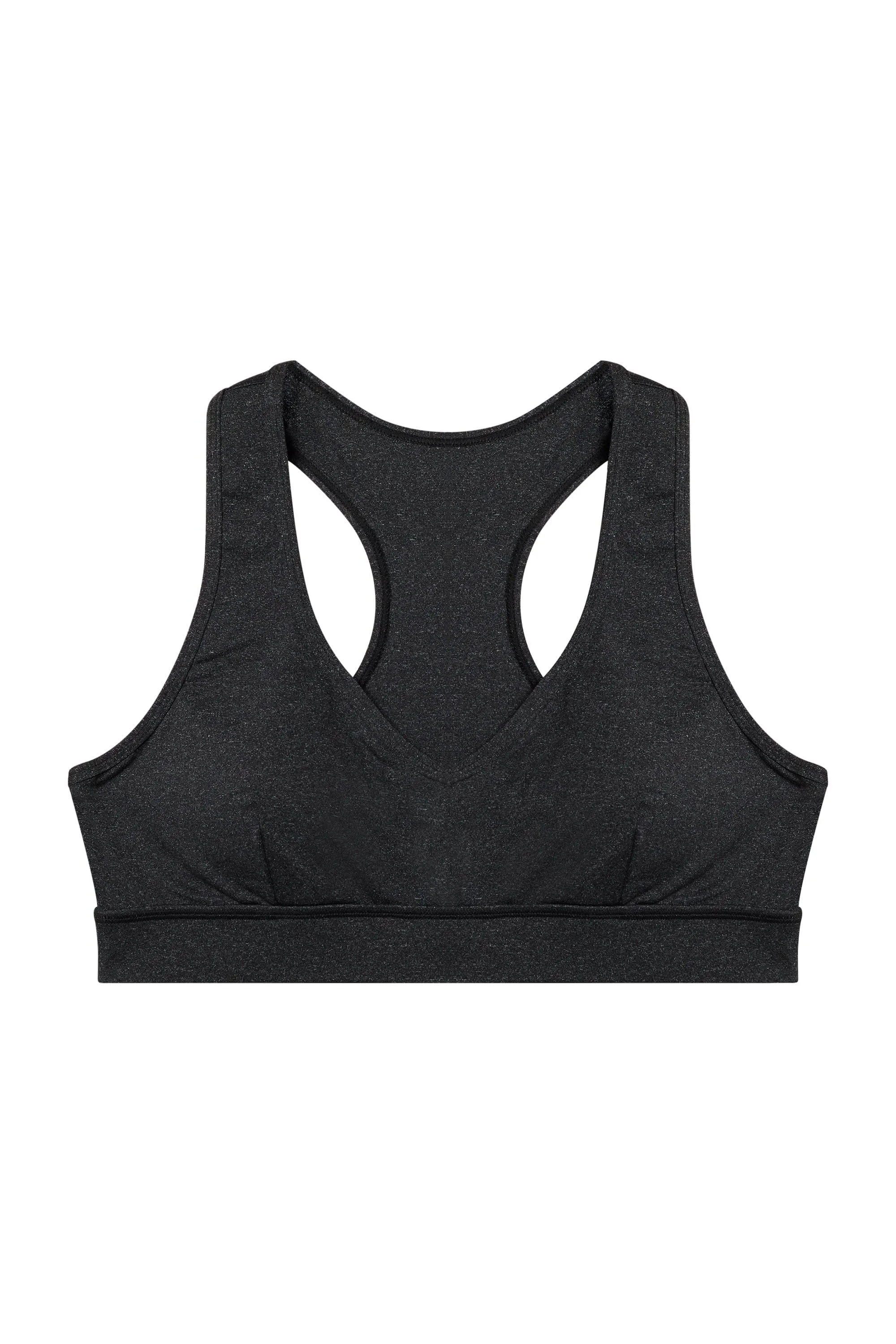 Grey Marl Racer Back Bra