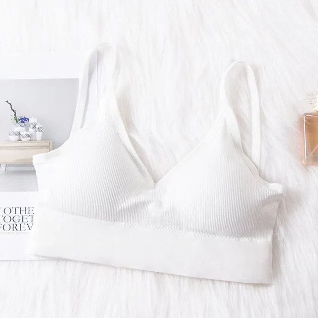 Jerrinut Sexy Bra Underwear Bas For Women Bralette Seamless Padded Bra Lingerie Cotton Wireless Fitness Tops Brassiere Bra