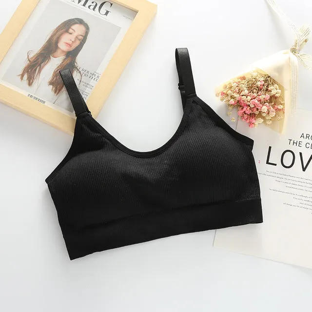 Jerrinut Sexy Bra Underwear Bas For Women Bralette Seamless Padded Bra Lingerie Cotton Wireless Fitness Tops Brassiere Bra