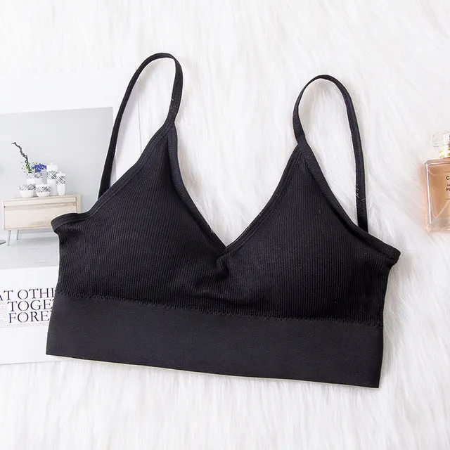 Jerrinut Sexy Bra Underwear Bas For Women Bralette Seamless Padded Bra Lingerie Cotton Wireless Fitness Tops Brassiere Bra