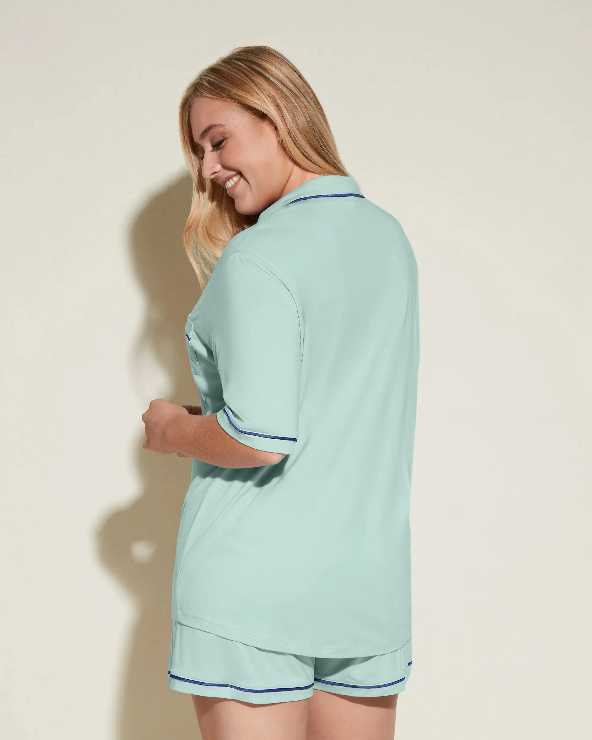Kurzrmeliges Top & Boxer Pyjama-Set