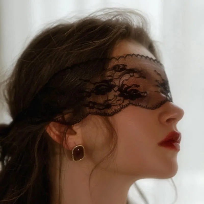 Lace Embroidered Eye Mask