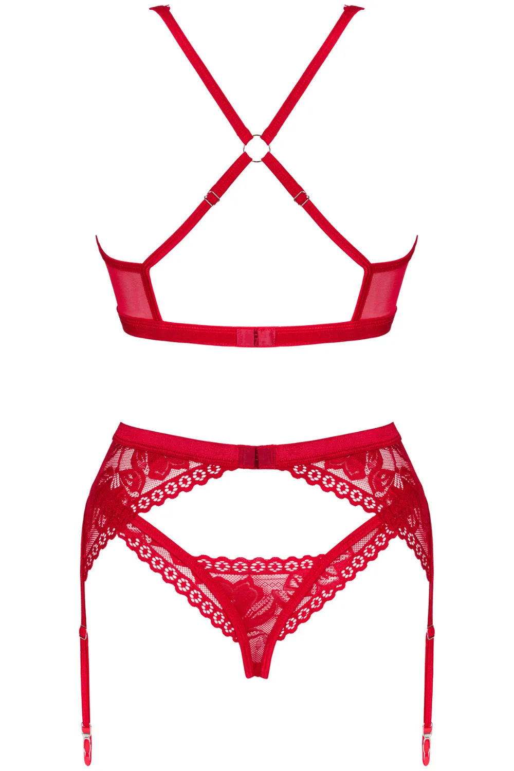 Lacelove Bra. Thong & Suspender