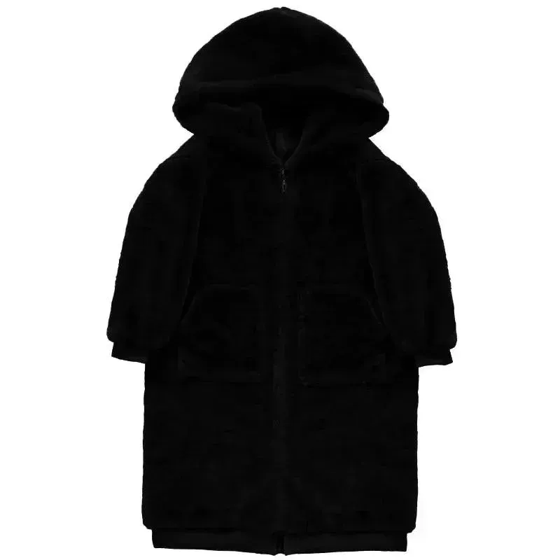 Loose Fit Faux Fur Men Winter Coat