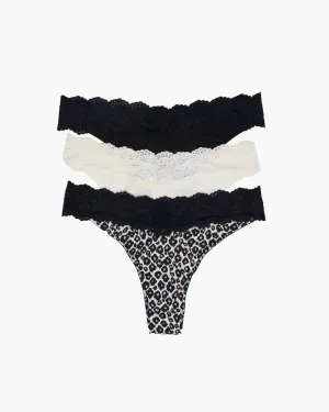 Lot De 3 Tangas Love Grande Taille