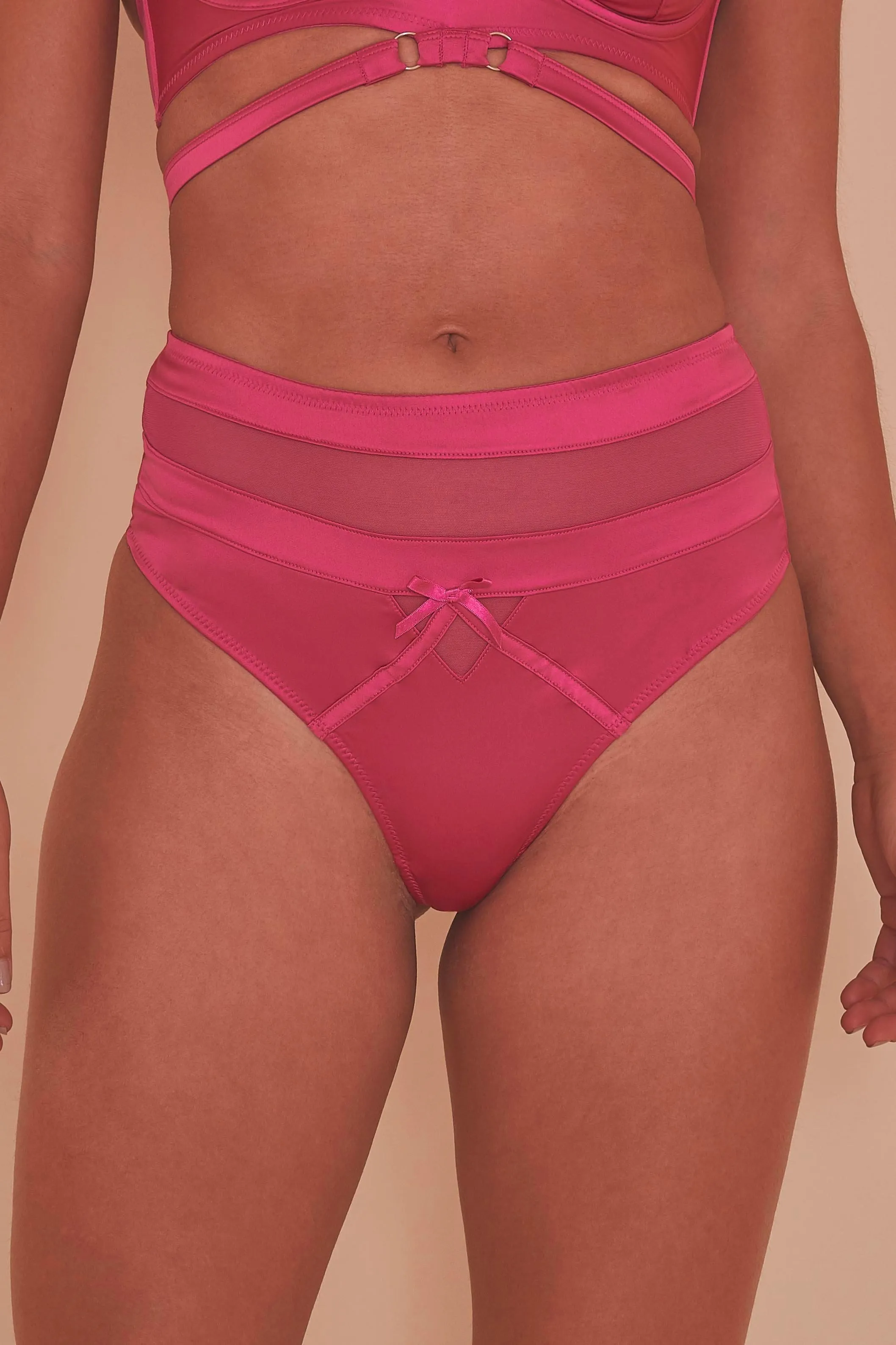 Madeleine Bondage Brief Core Hot Pink