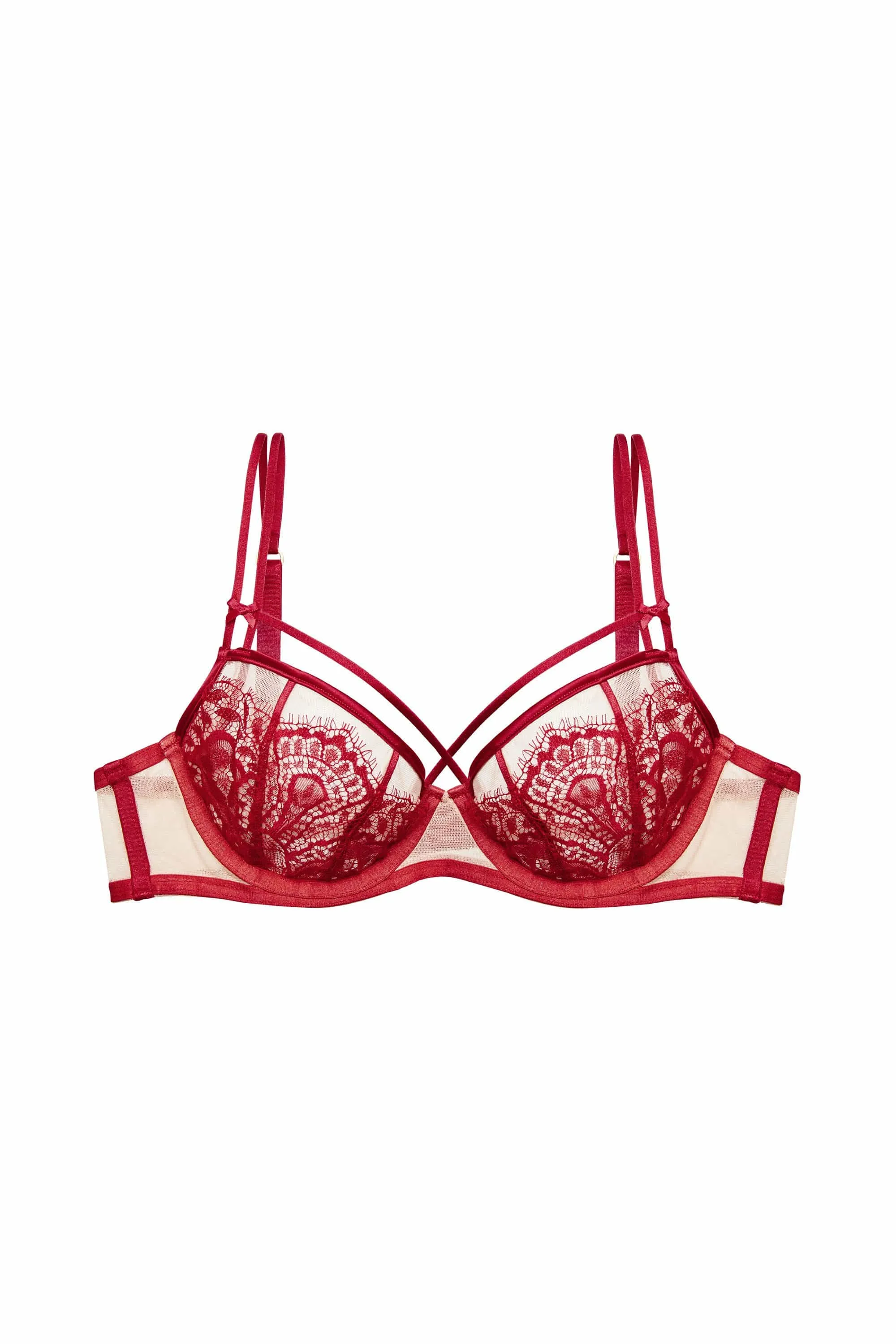 Maestra Red Non Pad Underwire Bra