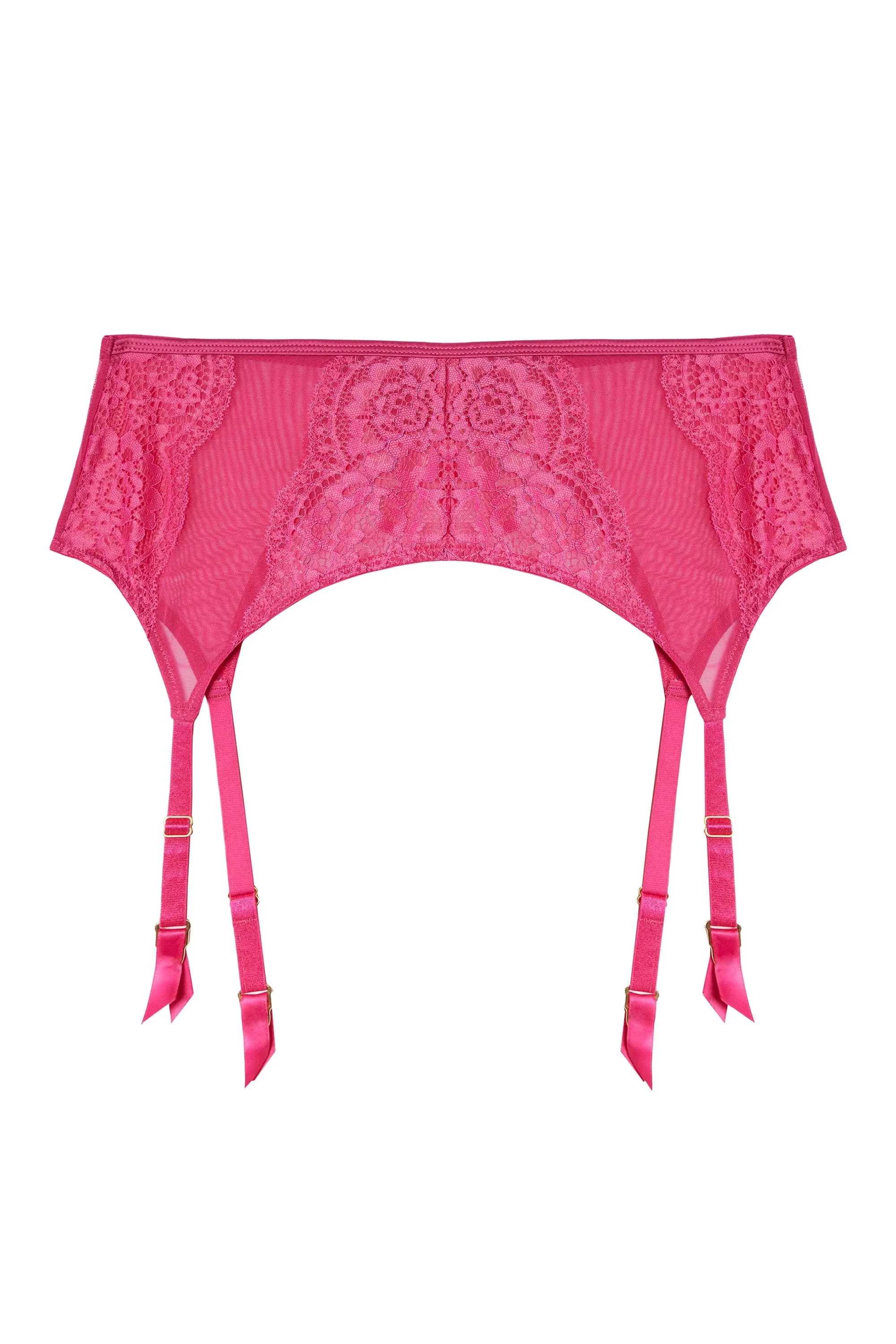 Ophelia Pink Cut Out Lace Suspender