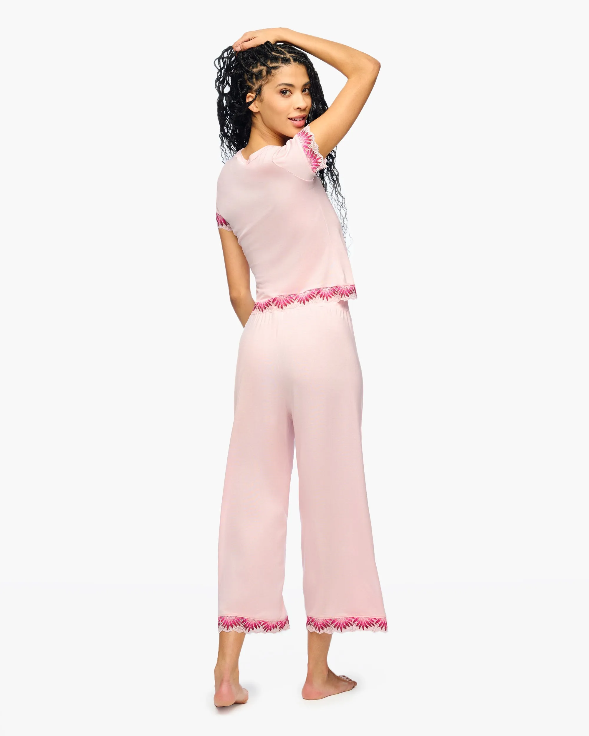 Pantalones Cropped De Modal