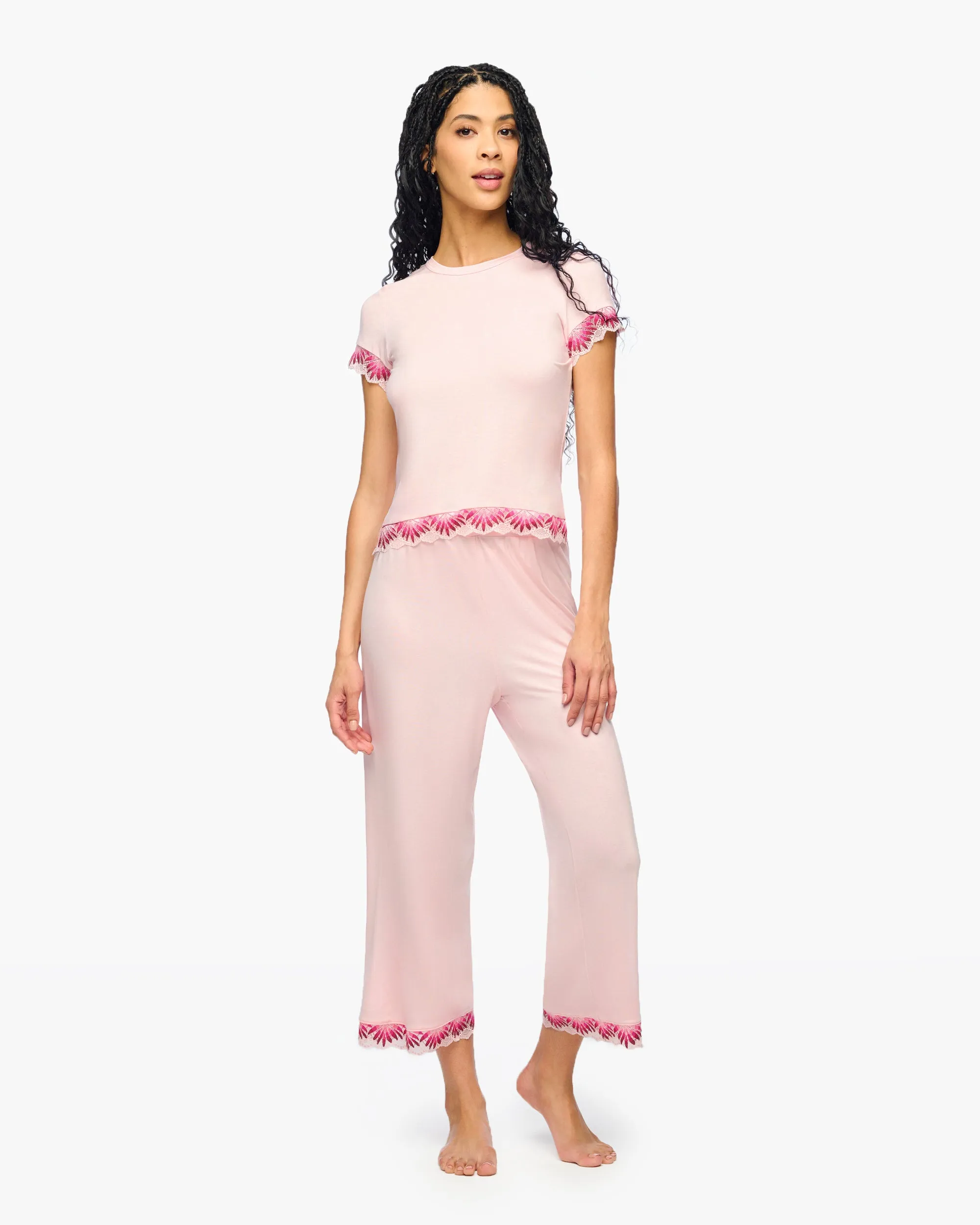 Pantalones Cropped De Modal