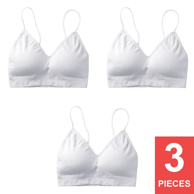 Perfering Bralette Push Up Bra Cotton Female Bras for Women Fitness Tops Brassiere Underwear lingerie Wire Free Seamless A B C
