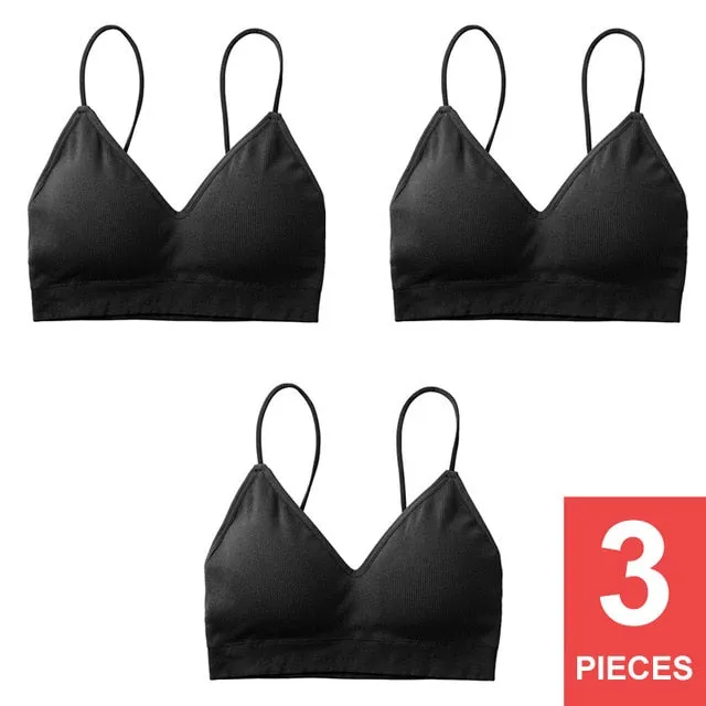 Perfering Bralette Push Up Bra Cotton Female Bras for Women Fitness Tops Brassiere Underwear lingerie Wire Free Seamless A B C