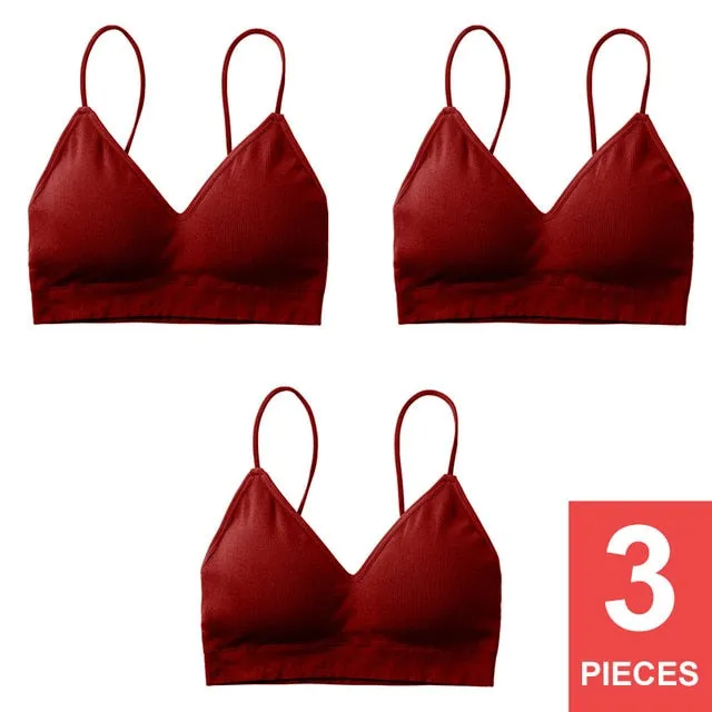 Perfering Bralette Push Up Bra Cotton Female Bras for Women Fitness Tops Brassiere Underwear lingerie Wire Free Seamless A B C
