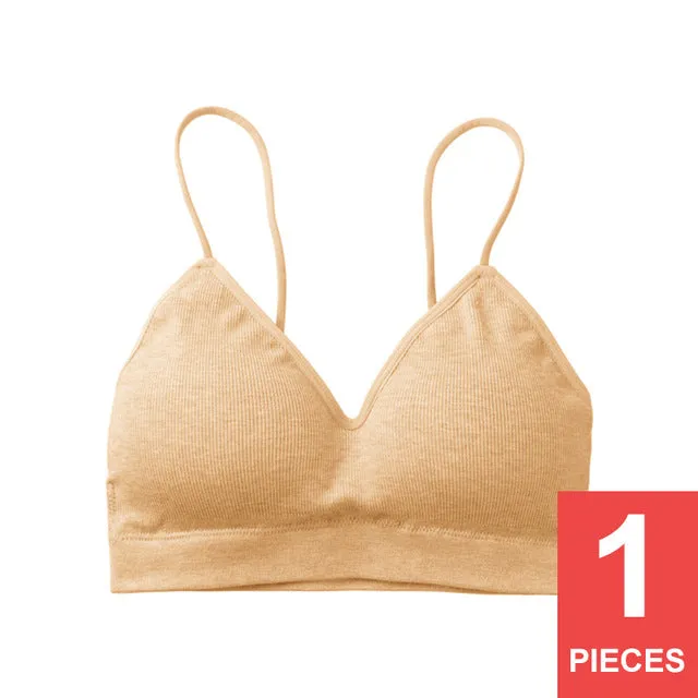 Perfering Bralette Push Up Bra Cotton Female Bras for Women Fitness Tops Brassiere Underwear lingerie Wire Free Seamless A B C