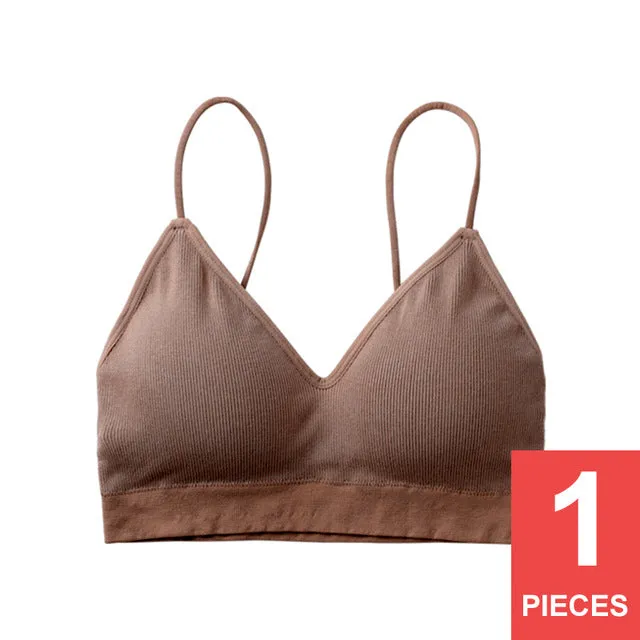 Perfering Bralette Push Up Bra Cotton Female Bras for Women Fitness Tops Brassiere Underwear lingerie Wire Free Seamless A B C