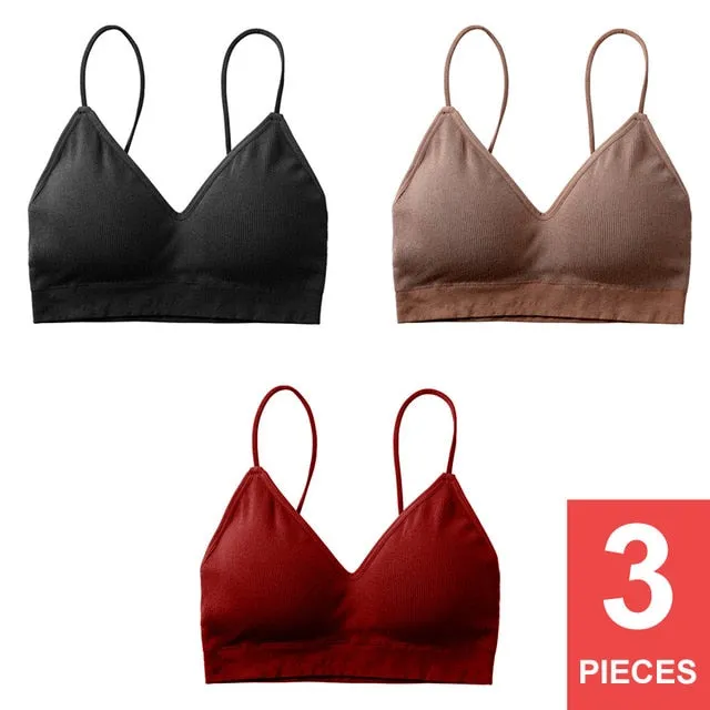 Perfering Bralette Push Up Bra Cotton Female Bras for Women Fitness Tops Brassiere Underwear lingerie Wire Free Seamless A B C