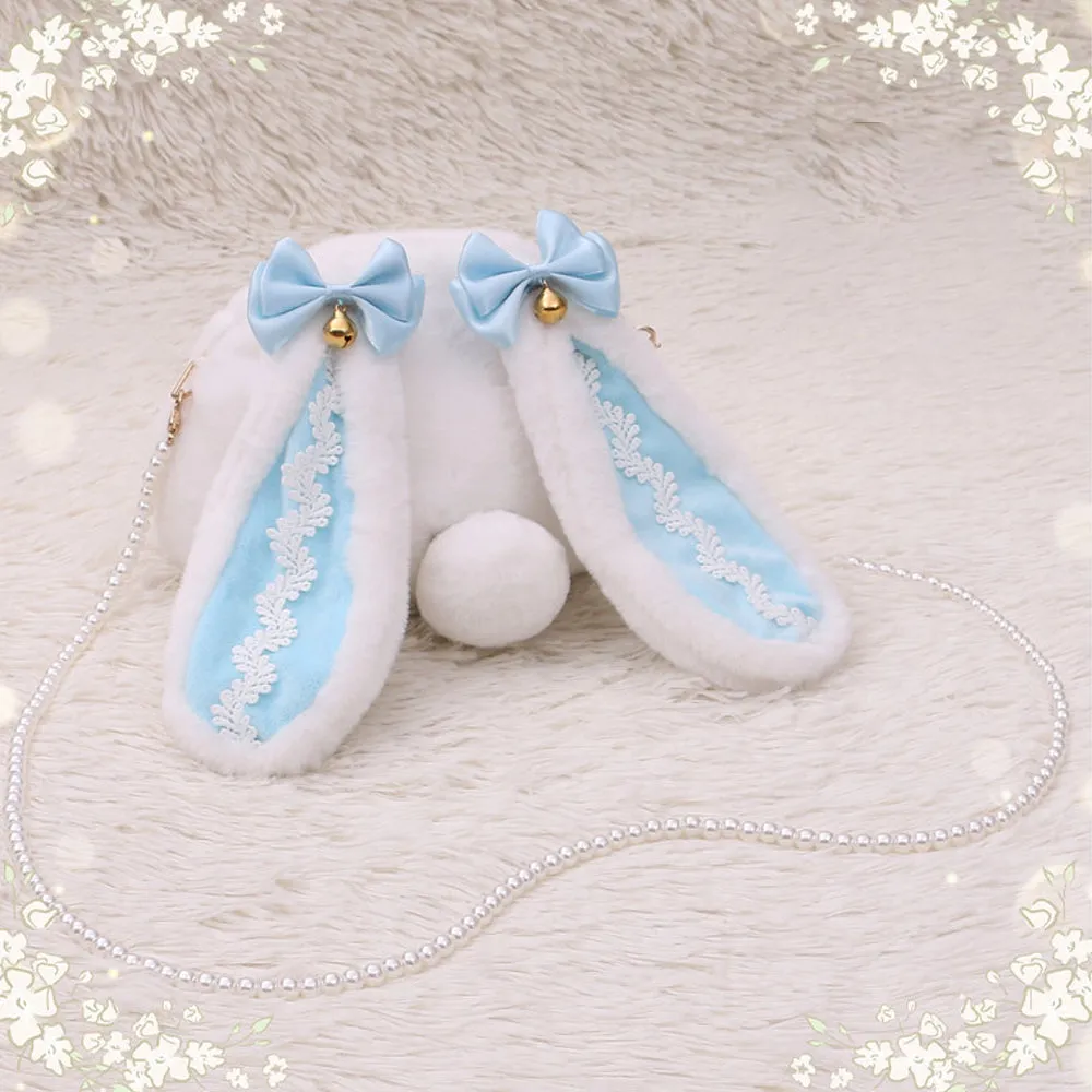 Plush Lolita Bunny Bag Crossbody Rabbit Handbag for Easter