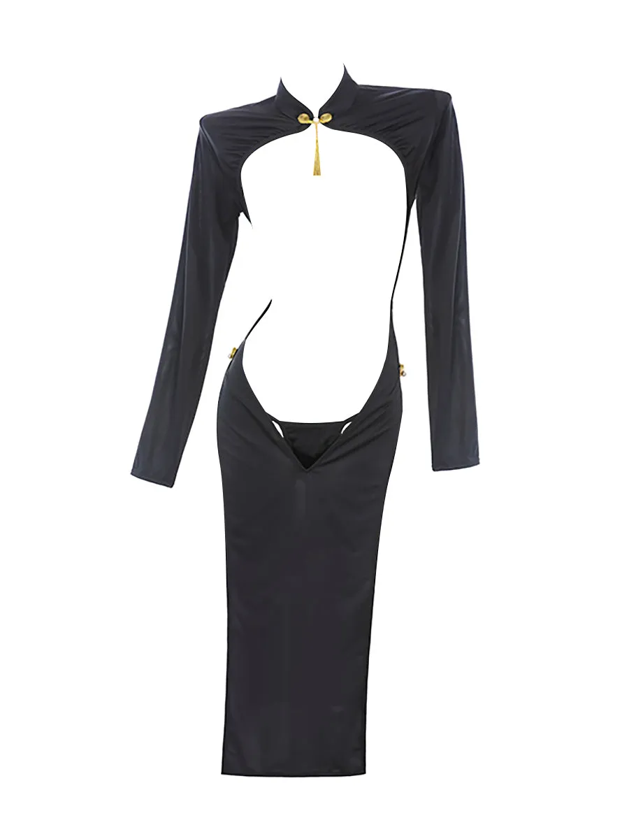 Reversible Cupless Cheongsam Dress
