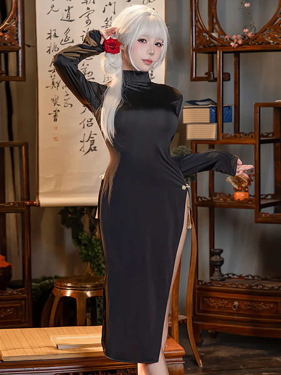 Reversible Cupless Cheongsam Dress