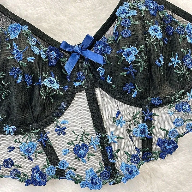Ros All Dazed Sheer Embroidered Lingerie