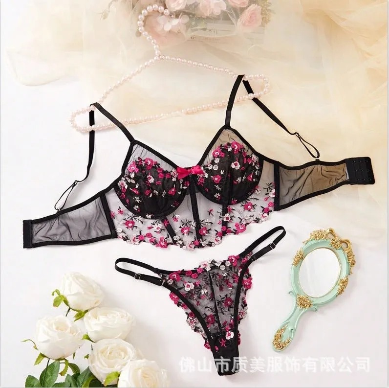 Ros All Dazed Sheer Embroidered Lingerie