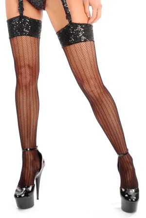 Sequined Top Marilyns Stockings