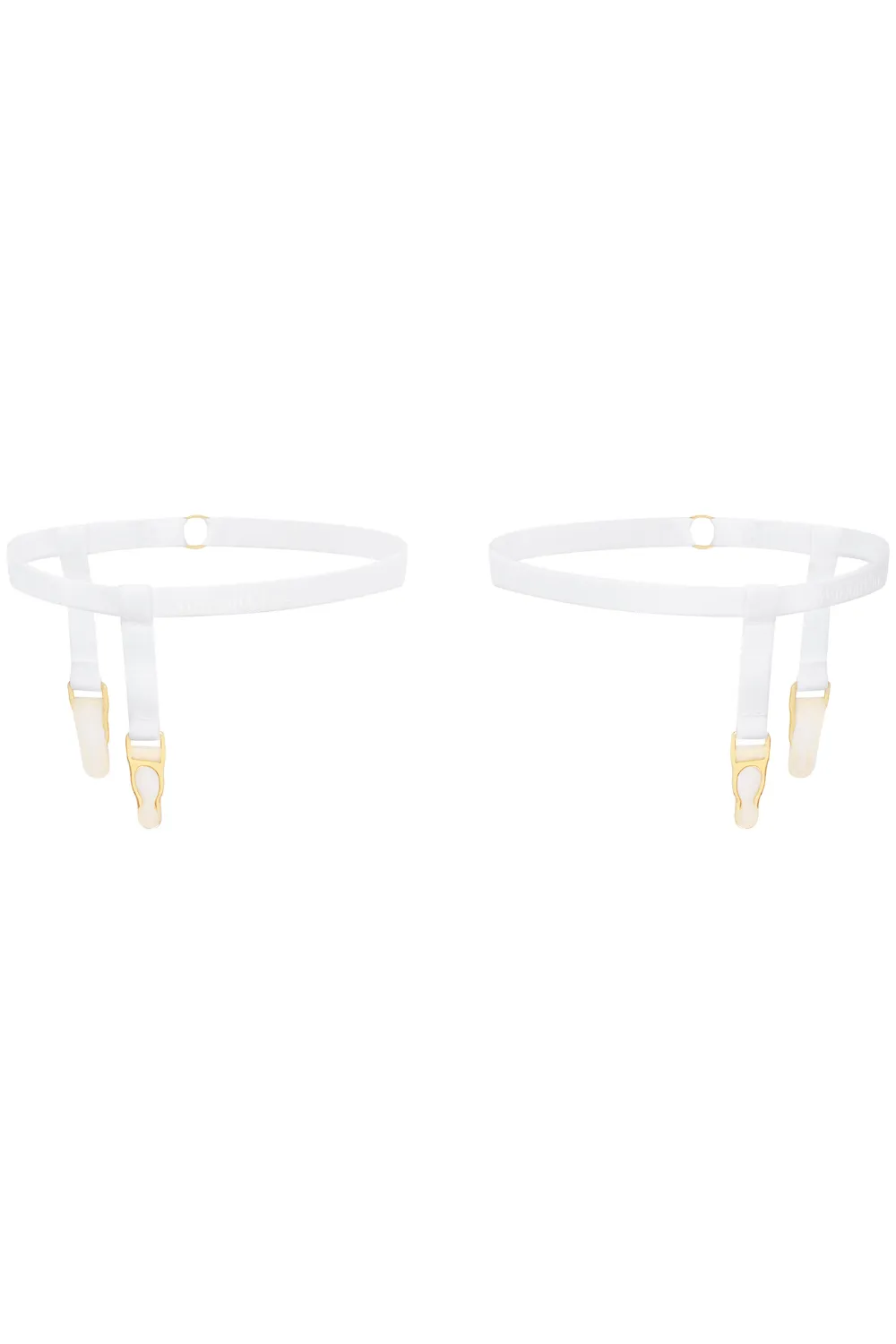 Signature Leg Garters White