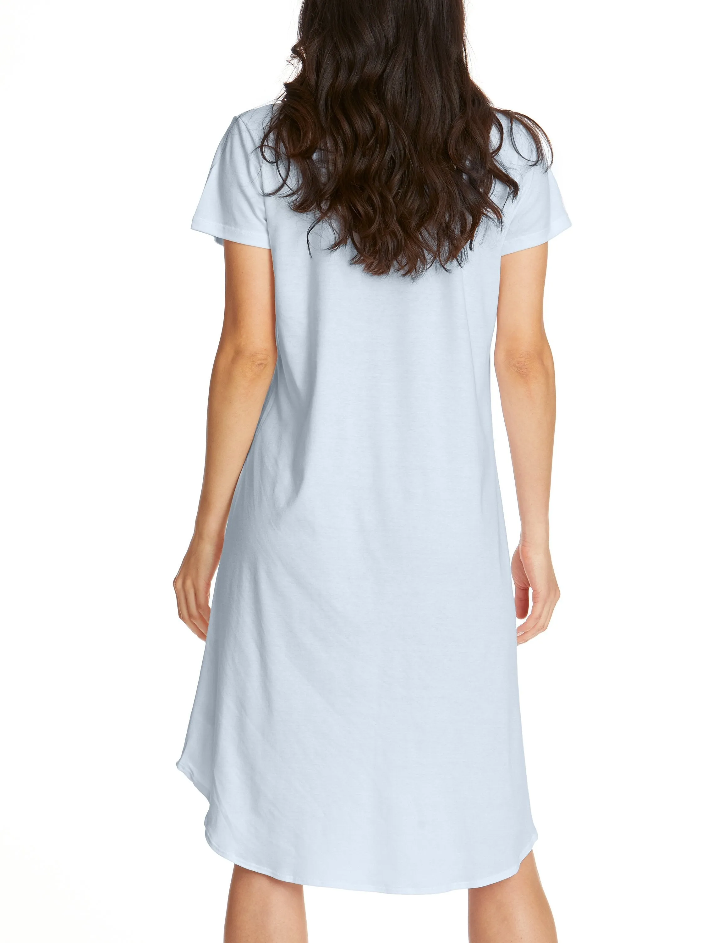 Supima Cotton Nightshirt Powder Blue