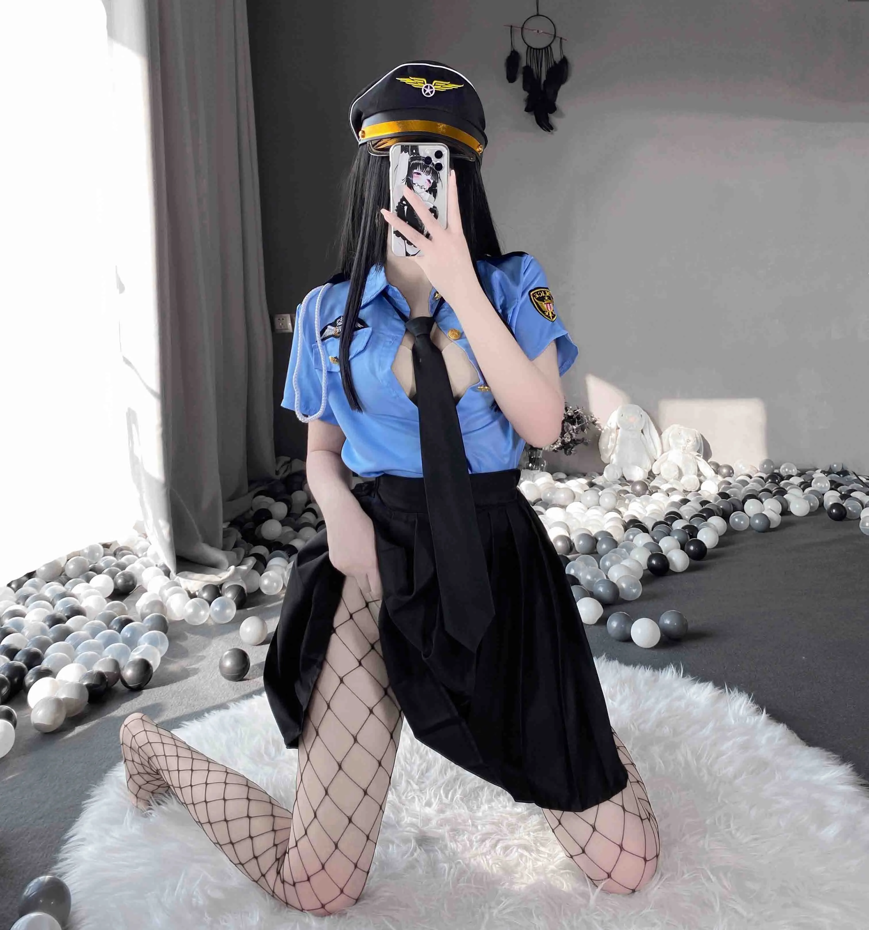 T-1016 Sexy Pajamas Emotional Fun CN Female Police Uniform Set