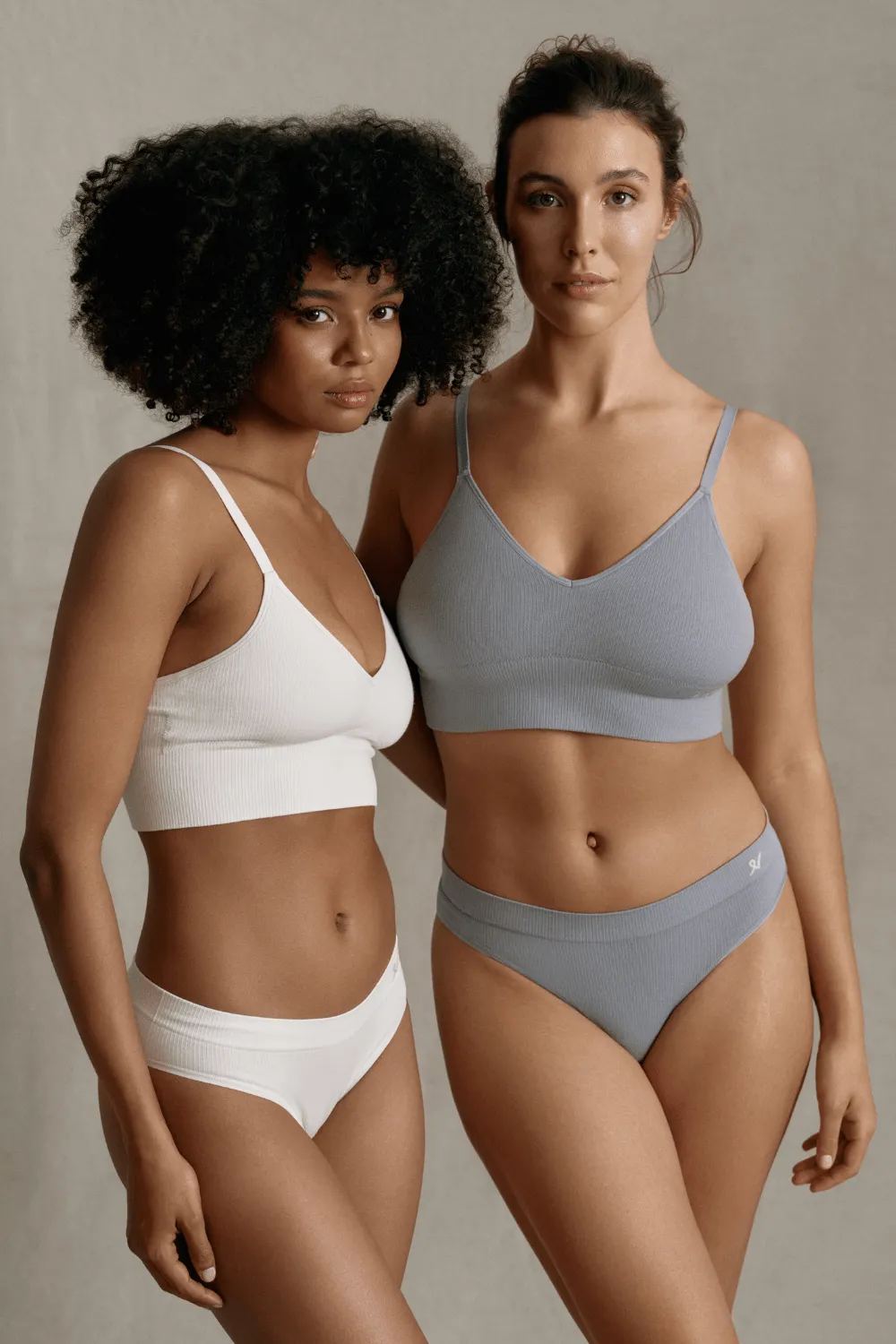 Tencel Seamless Bralette in Storm Grey. Size M (UK 10-12)